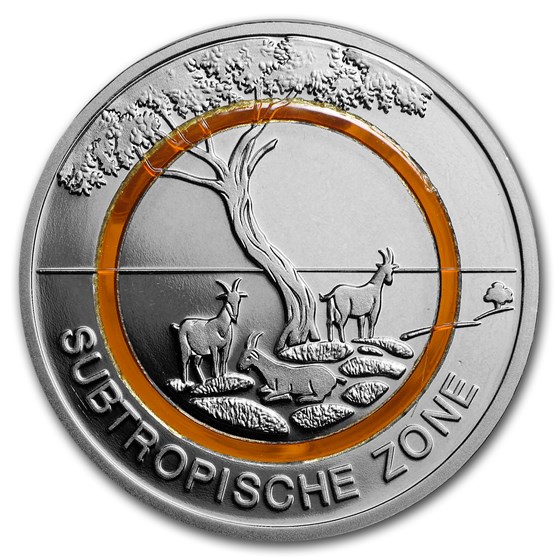 2018 Germany 5 Euro Subtropical Climate Zone Proof (w/ Box) 2018 Germany 5 Euro Subtropical Climate Zone Proof (w/ Box)